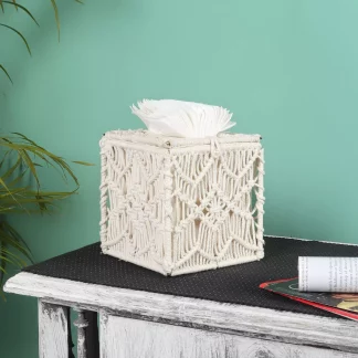 Handmade Macrame Decorative Tissue Paper Holder