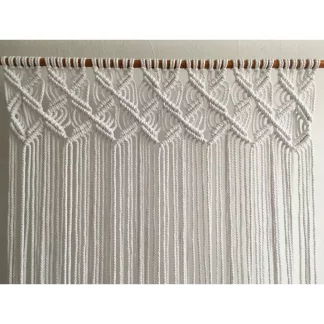 Handmade Macrame Eco-Friendly Curtain for Windows – 4×4 feet