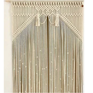 Buy Handmade Macrame Eco-Friendly Curtain for Doors – 4×8 feet