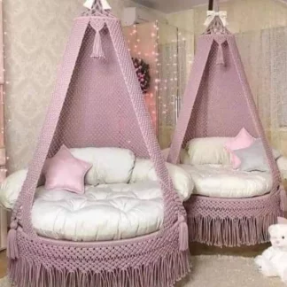 Macrame Swing In Purple Colour