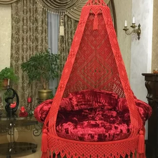 Macrame Swing In Red Colour