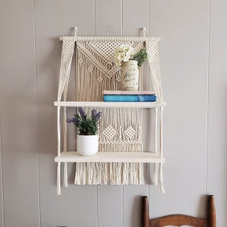 Unique and Beautiful Handmade Macrame Wall Shelves Planter
