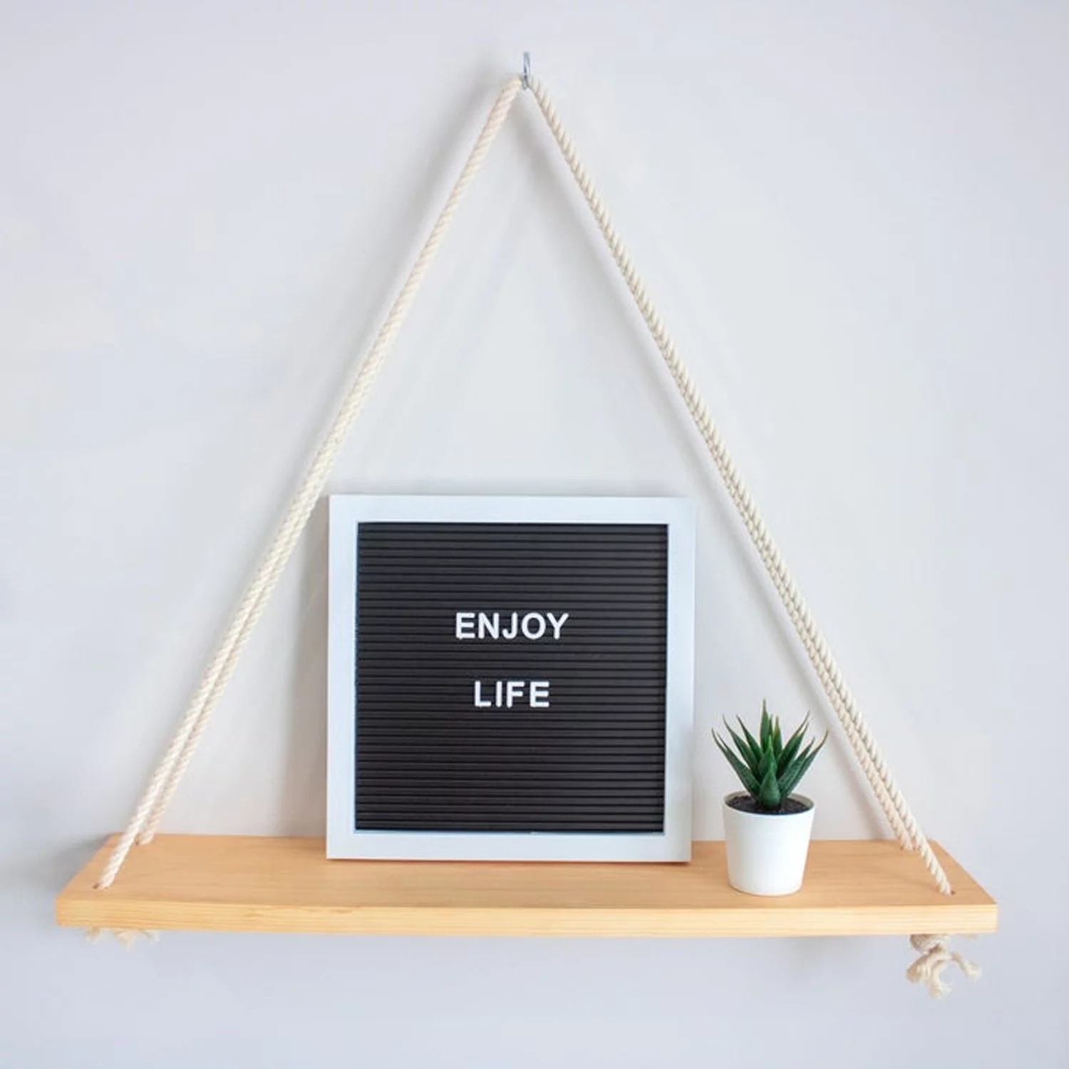 Simple and Elegant Handmade Macrame Wall Hanging Shelf Planter