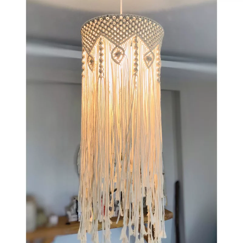 Handmade Macrame Cotton Home Chandlier
