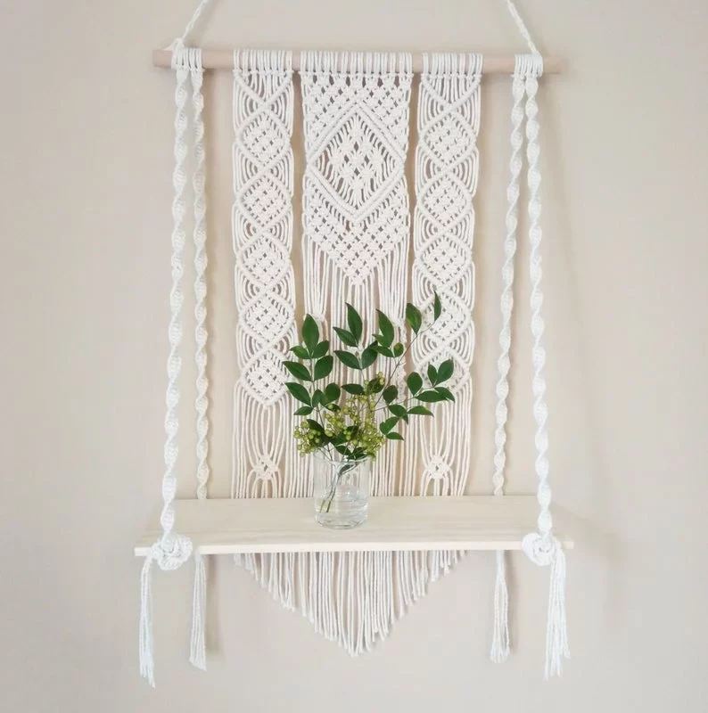 Most Selling Handmade Macrame Wall Hanging Shelf Planter